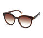 Round Plastic Sunglasses, BROWN, large image number 0