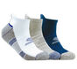 3 Pack Half Terry Low Cut Socks, BRANCO, large image number 0