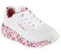 Skechers x JGoldcrown: Uno Lite - Lovely Luv, WHITE / RED / PINK, large image number 4
