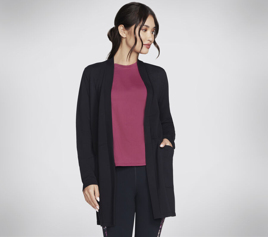 Skechluxe Renew Cardigan, BLACK, largeimage number 0