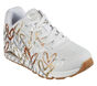 Skechers x JGoldcrown: Uno - Metallic Love, BRANCO / DOURADO, large image number 5