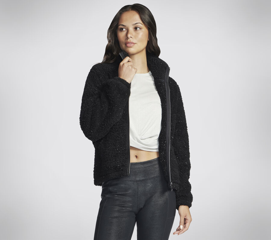 GO SNUGGLE Sherpa Jacket, PRETO, largeimage number 0