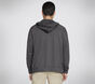 SKECH-KNITS ULTRA GO Full Zip Hoodie, CARVÃO, large image number 1