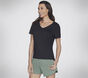 GO DRI Serene V-Neck Top, PRETO, large image number 2