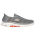 Skechers Slip-ins: GO WALK 7 - Free Hand 2, CINZENTO / LARANJA, swatch