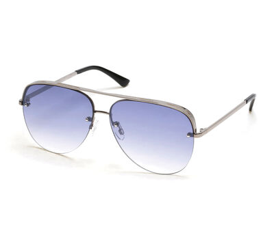 Semi-Rimless Metal Aviator